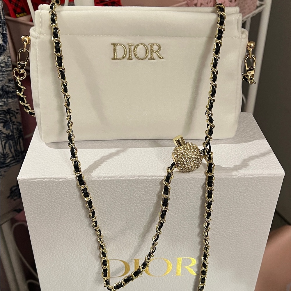 Dior Pouch with Adjustable Chain Strap - Picture 5 of 10